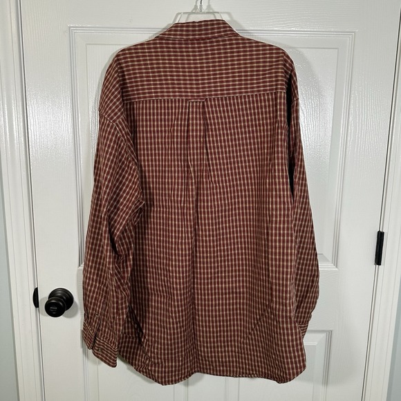 Preswick And Moore Button Down Red Plaid Shirt XL Long Sleeve - Picture 2 of 3